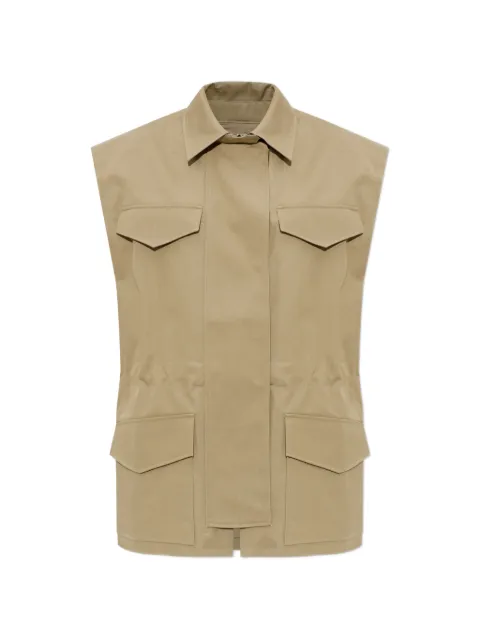 IRO front-pocket sleeveless jacket