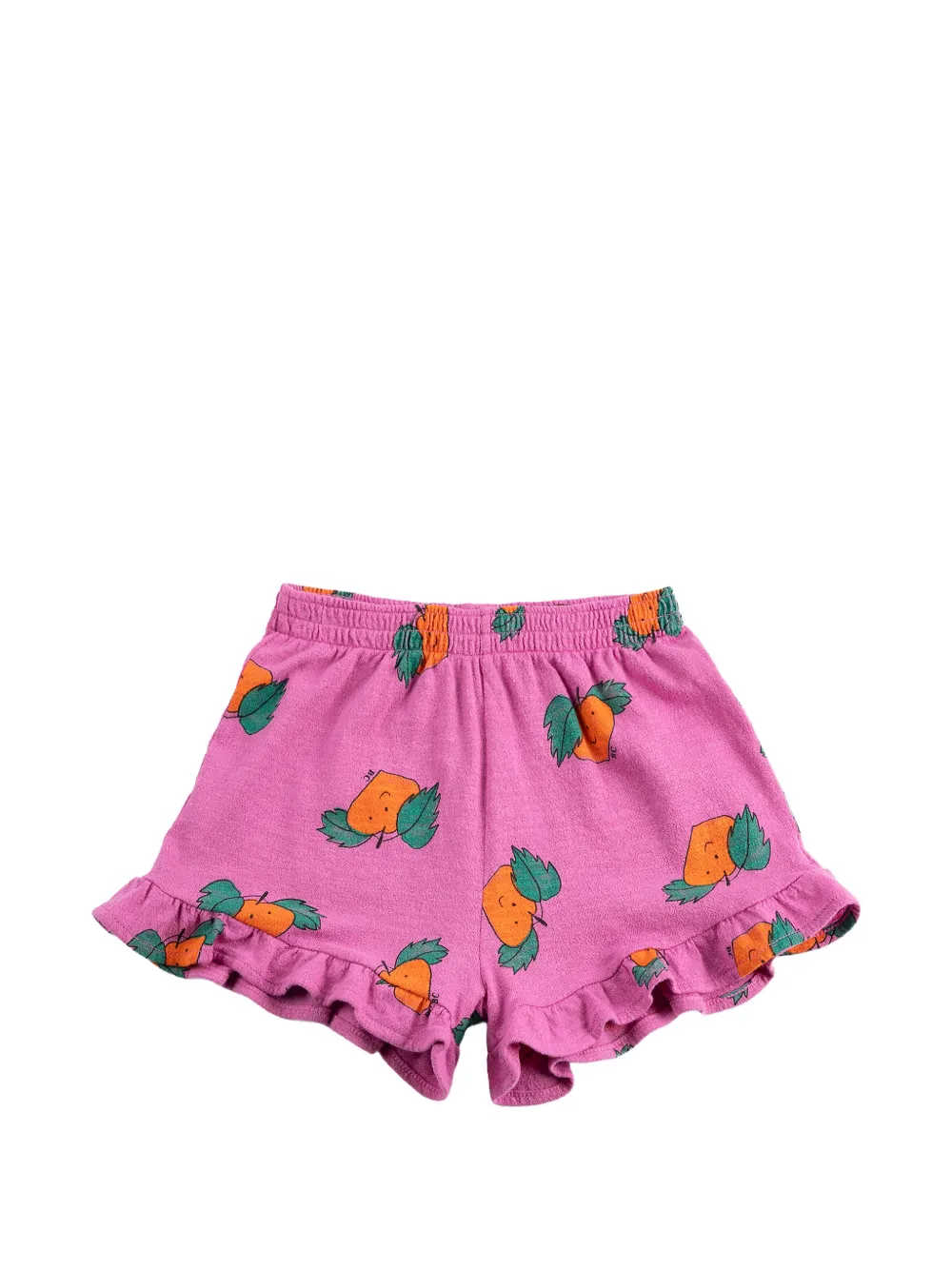 Bobo Choses print-detail ruffled shorts - Rosa