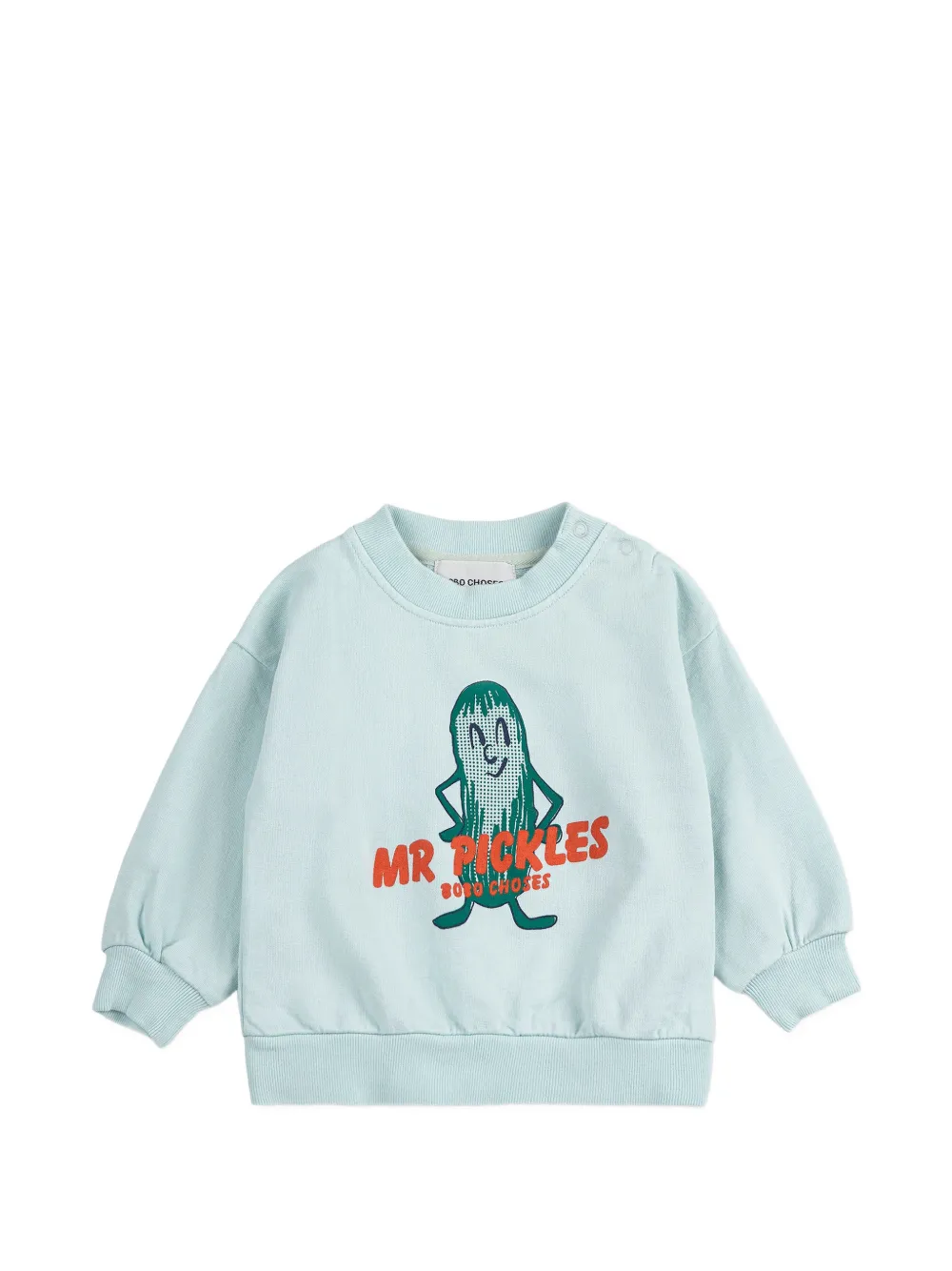 Bobo Choses print-detail crew neck sweatshirt - Blu