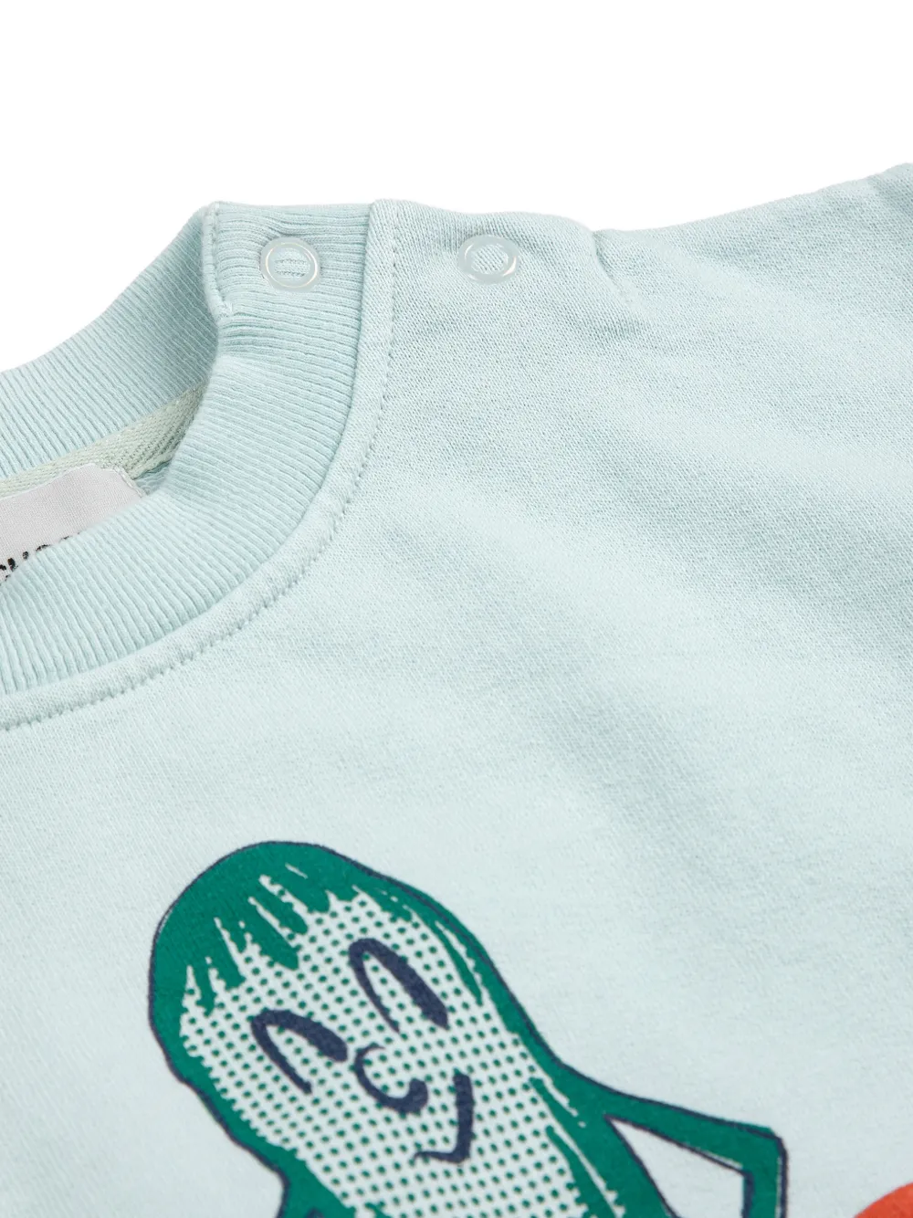 Print-Detail Crew Neck Sweatshirt