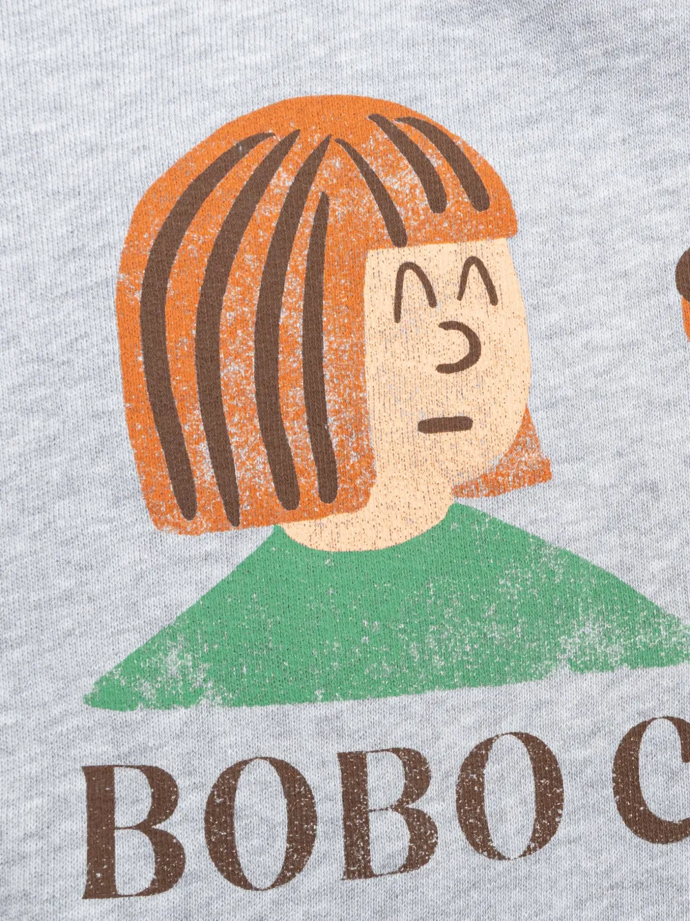 Bobo Choses Friends In A Pickle grafische sweater Grijs