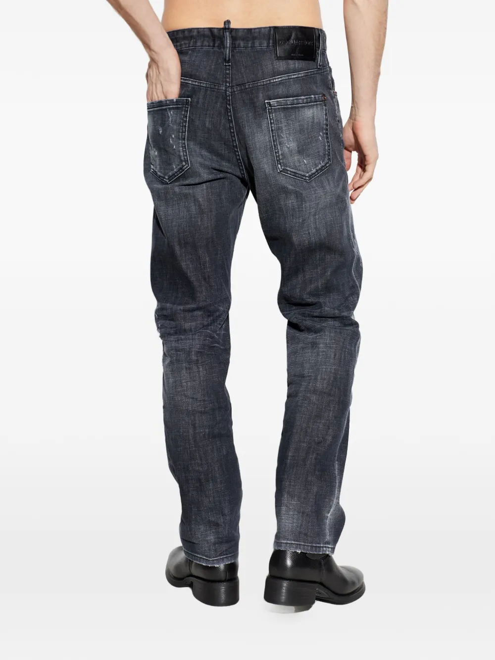 DSQUARED2 Jeans met gerafeld detail Grijs