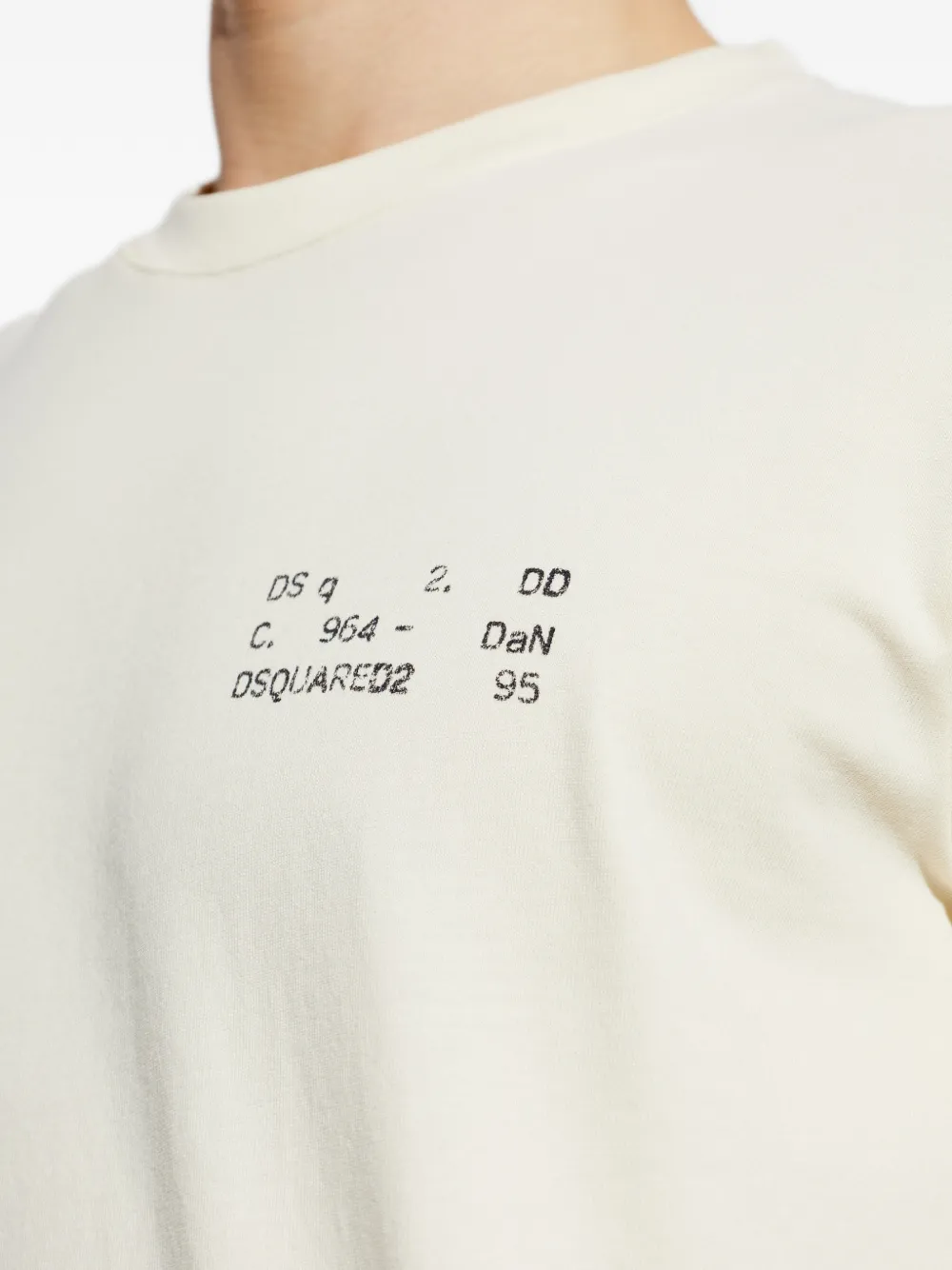 DSQUARED2 T-shirt met logoprint Beige