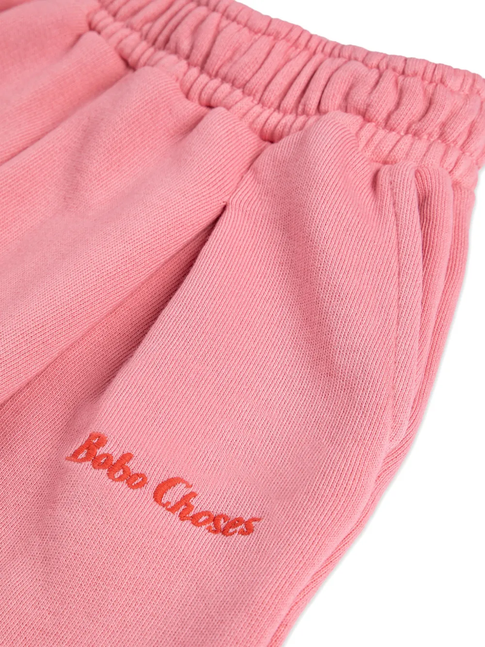 Bobo Choses Geplooide trainingsbroek met geborduurd logo Roze