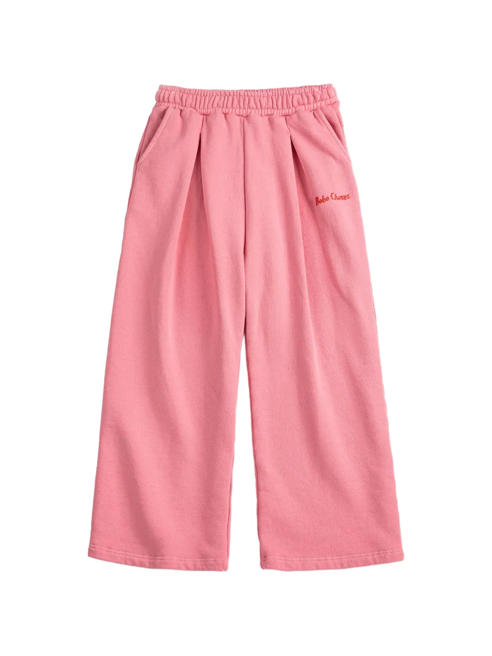 Bobo Choses logo-embroidered pleated track pants - Rosa