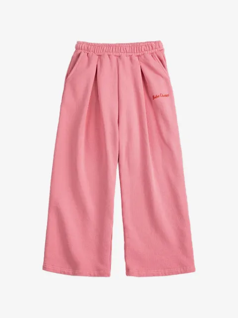 Bobo Choses logo-embroidered pleated track pants