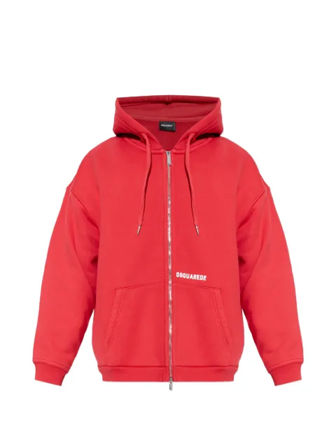 DSQUARED2 logo-embroidered hoodie
