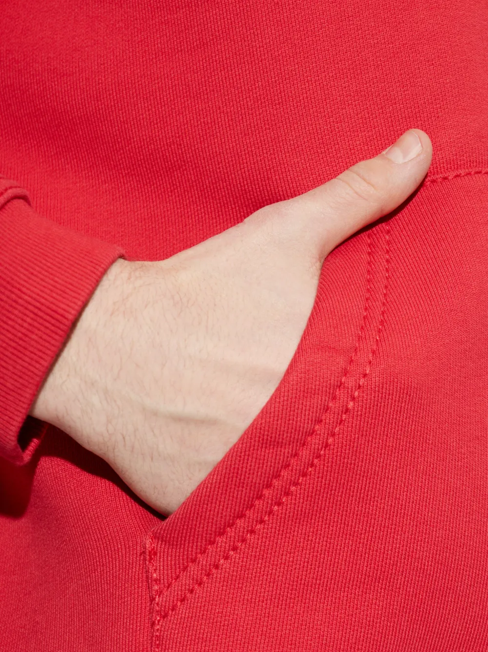 DSQUARED2 Hoodie met geborduurd logo Rood