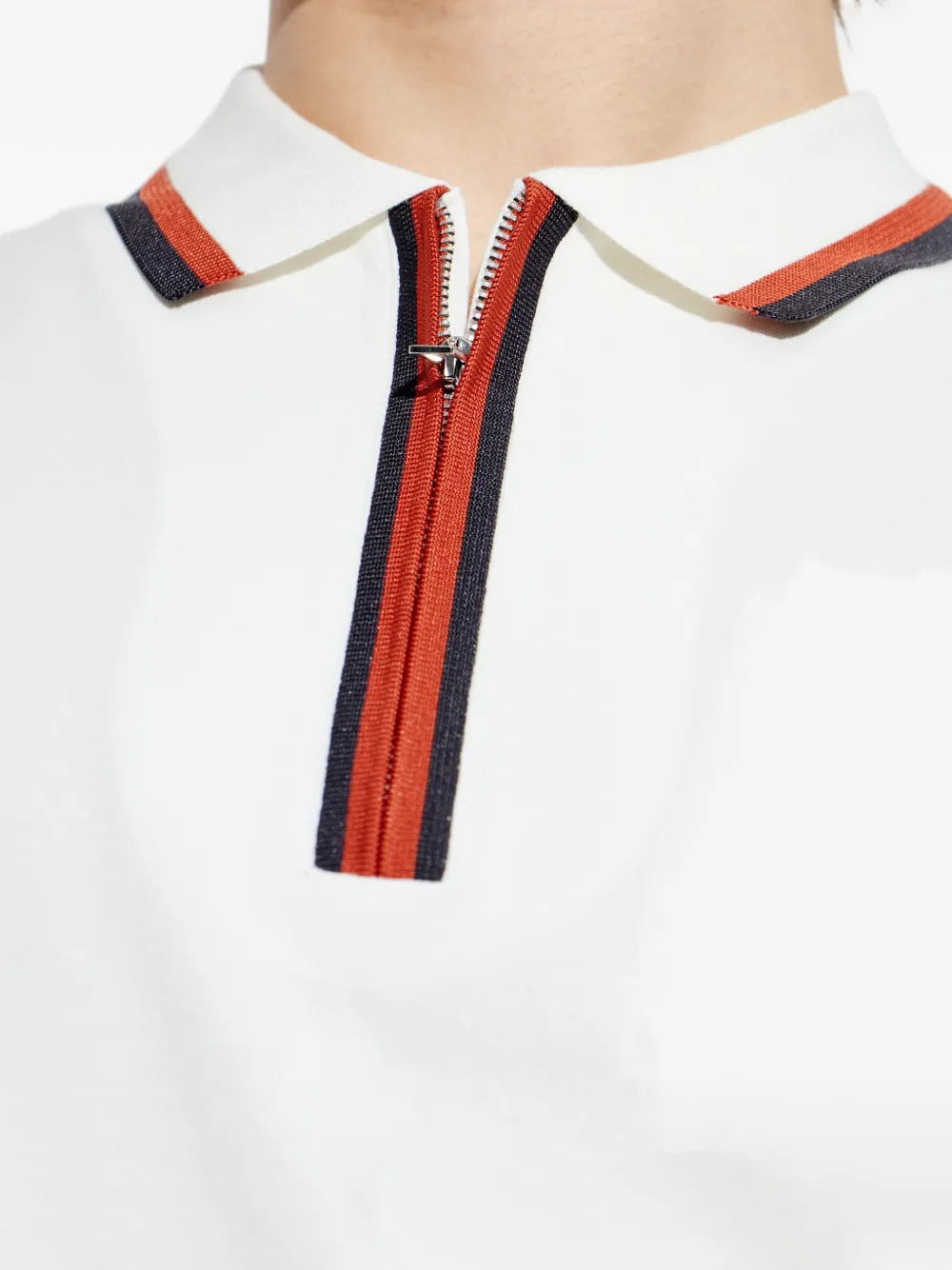 PS Paul Smith Poloshirt met halve rits Wit