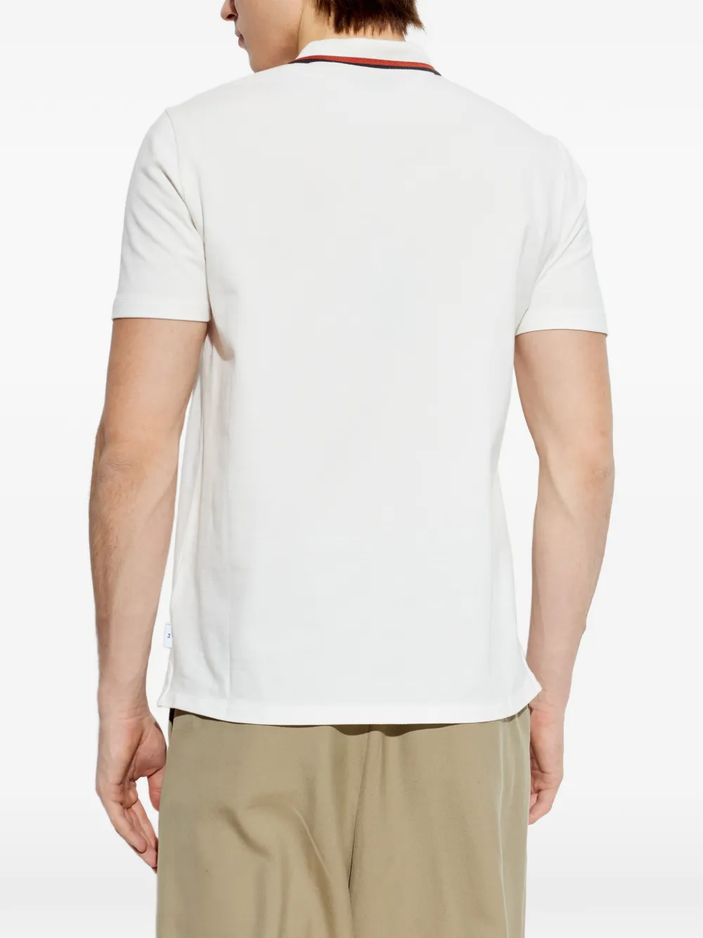 PS Paul Smith Poloshirt met halve rits Wit