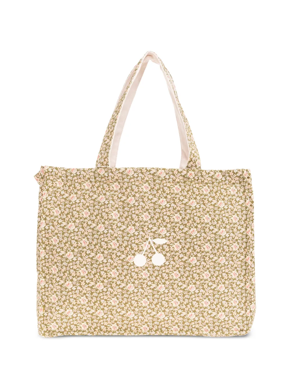 Bonpoint Borsa tote a fiori - Verde