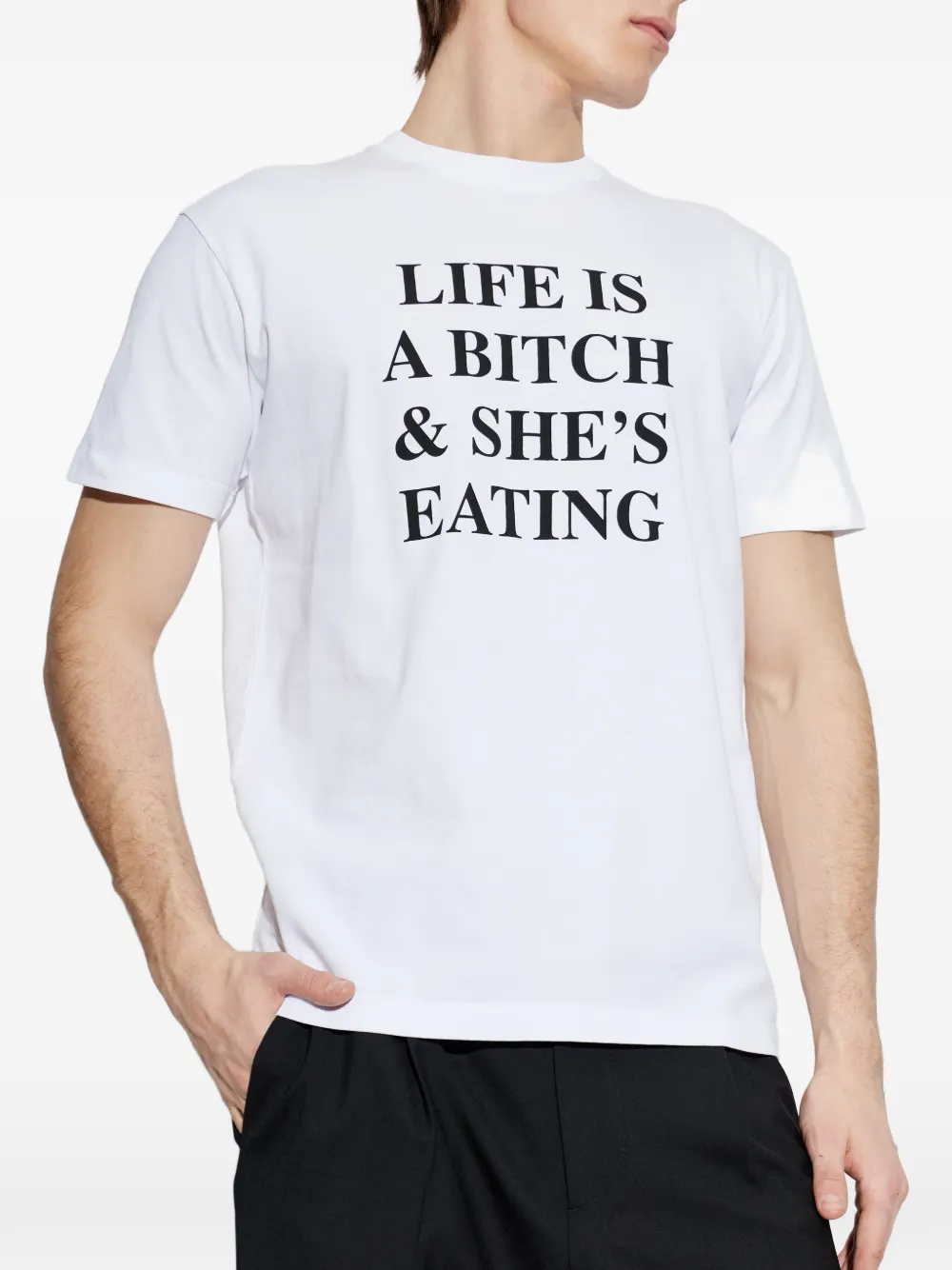 DSQUARED2 T-shirt met logoprint Wit