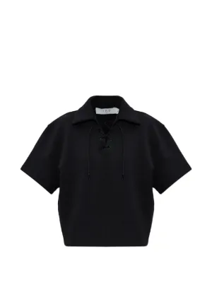 Alexander Wang クロップド ポロシャツ | ブラック | FARFETCH JP