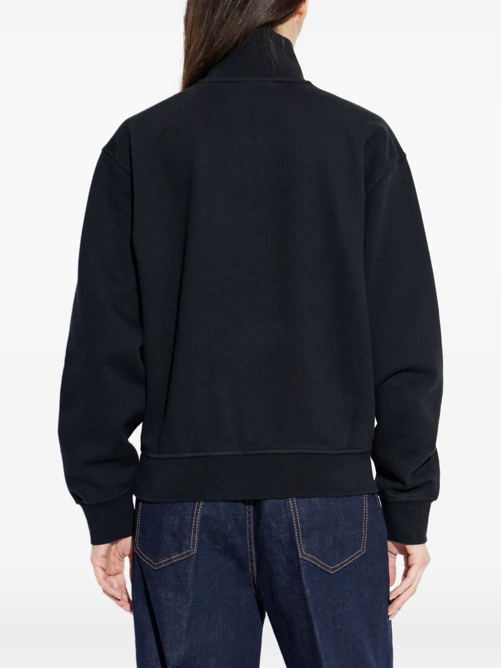DSQUARED2 Sweater met halve rits Zwart