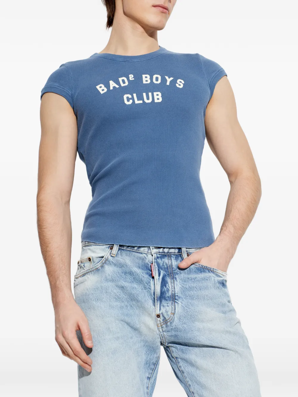 DSQUARED2 T-shirt met letters Blauw