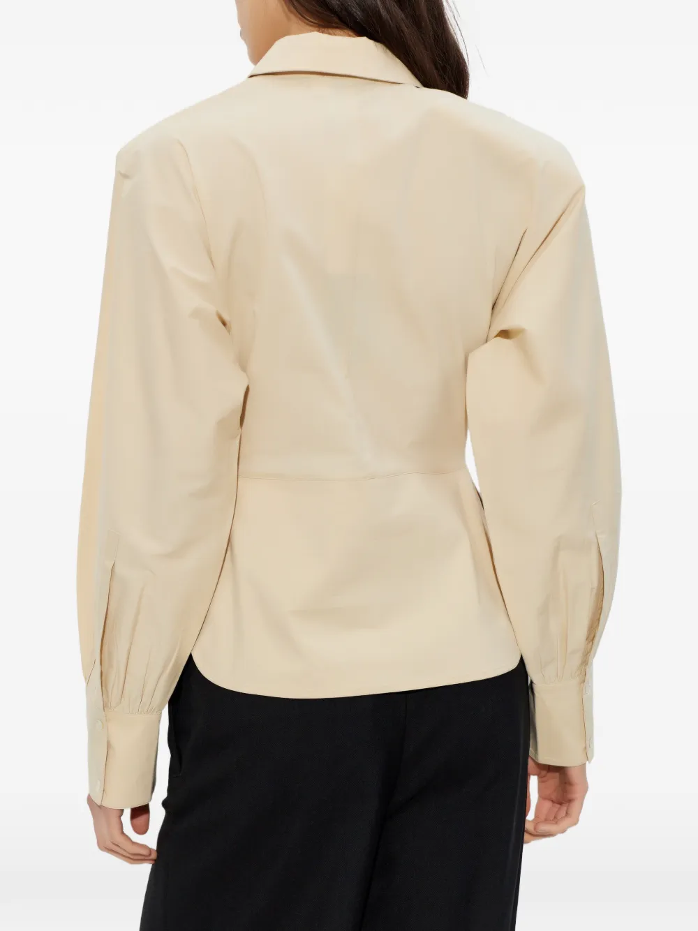 IRO Janine blouse met lange mouwen Beige