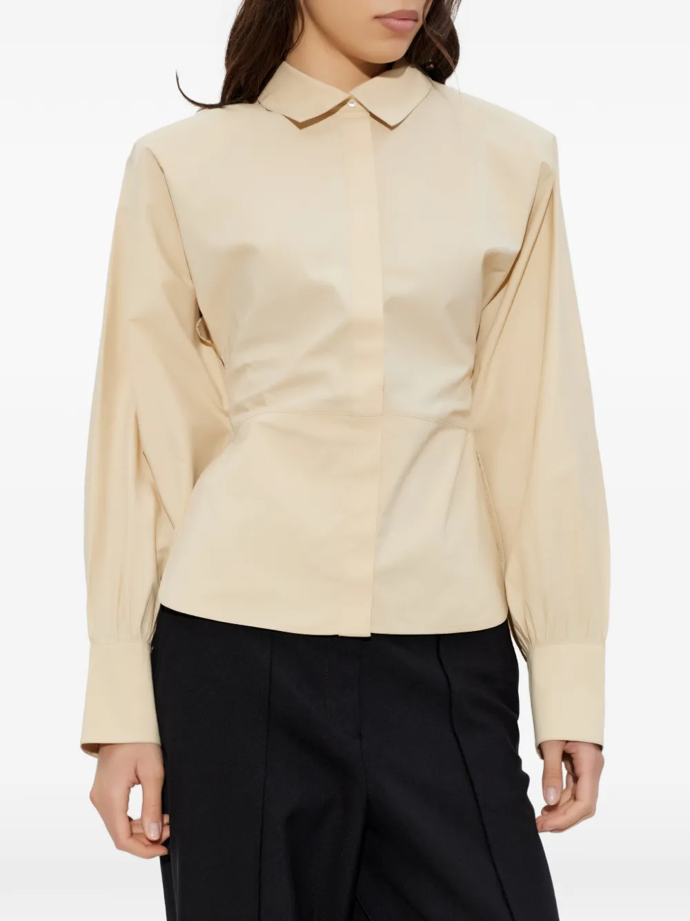  Iro Janine Long-sleeve Shirt - Neutrals 