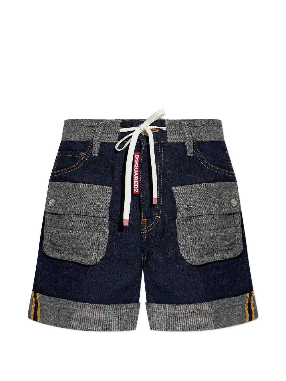 DSQUARED2 pocket drawstring cargo shorts - Blu