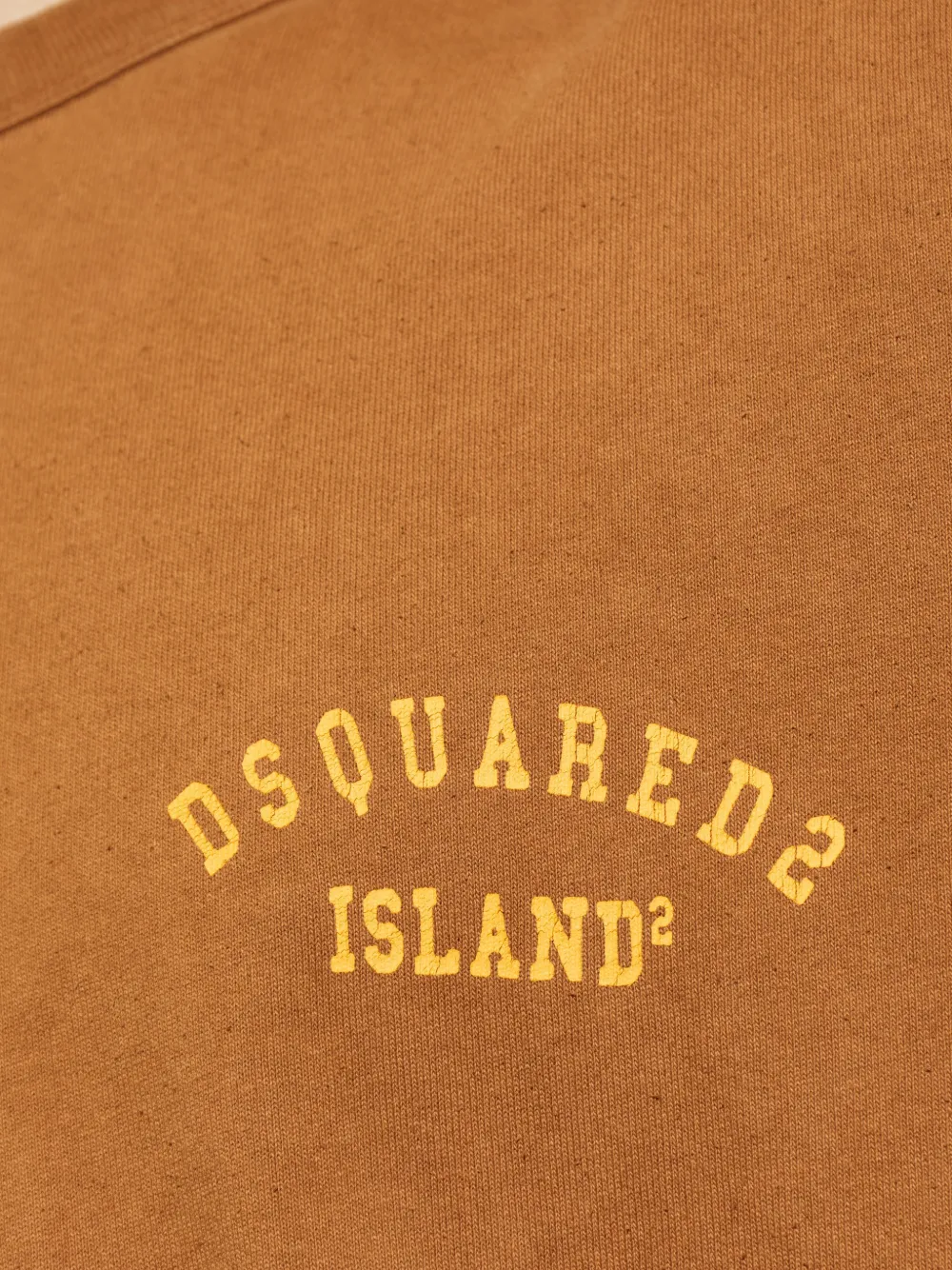 DSQUARED2 T-shirt met logodetail Bruin