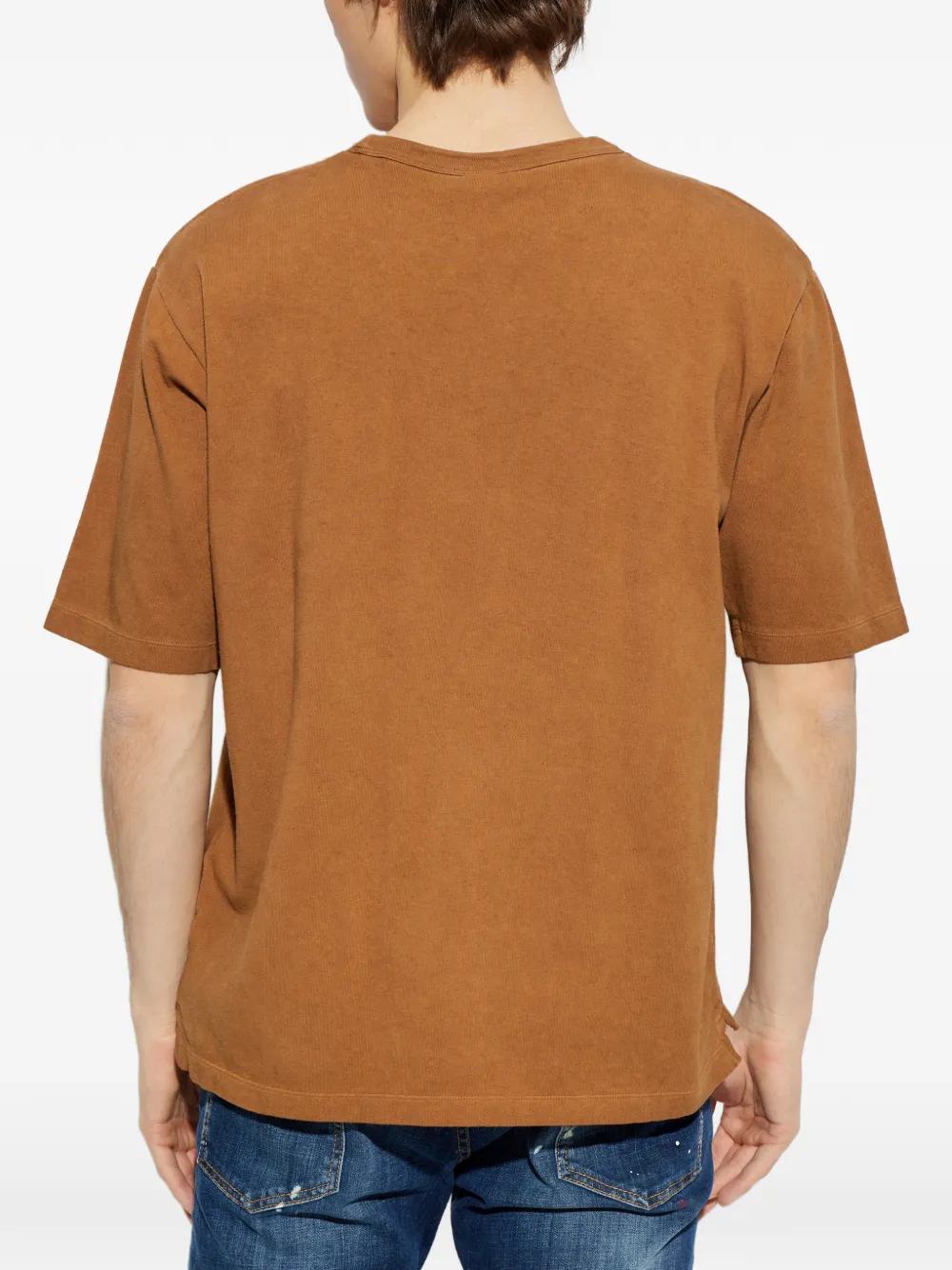 DSQUARED2 T-shirt met logodetail Bruin