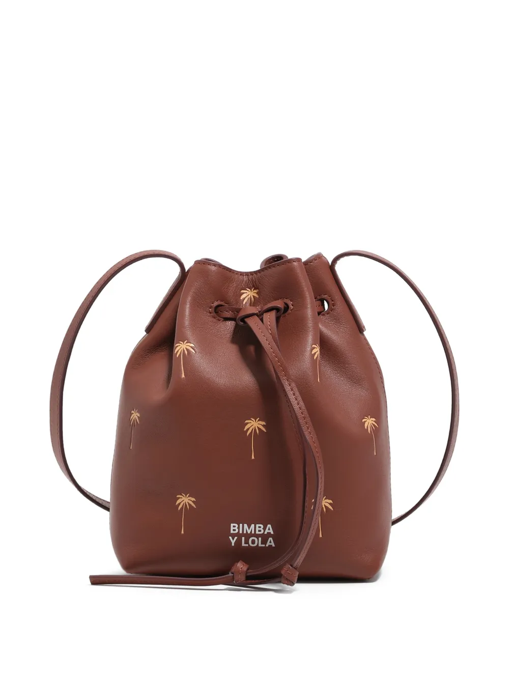 Bimba y Lola Borsa a secchiello con stampa - Marrone
