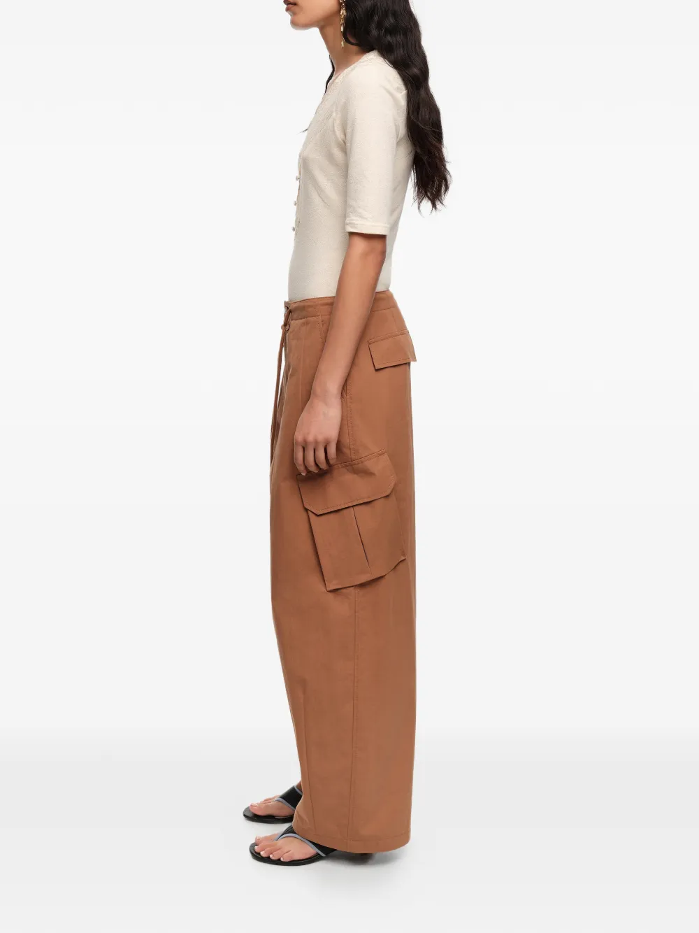 Bimba y Lola Broek met trekkoord Bruin