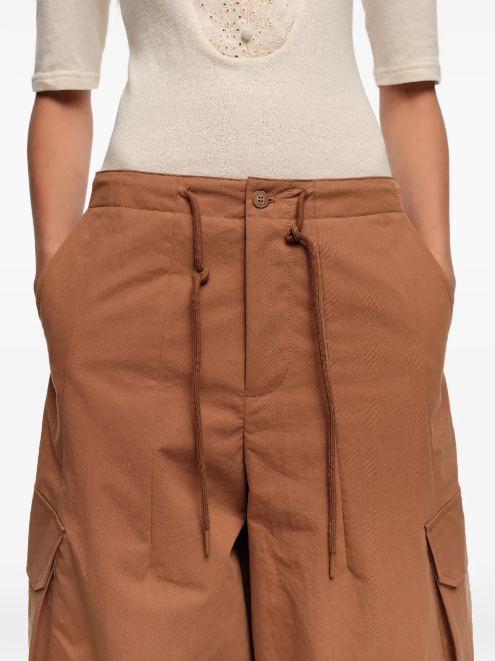 Bimba y Lola Broek met trekkoord Bruin