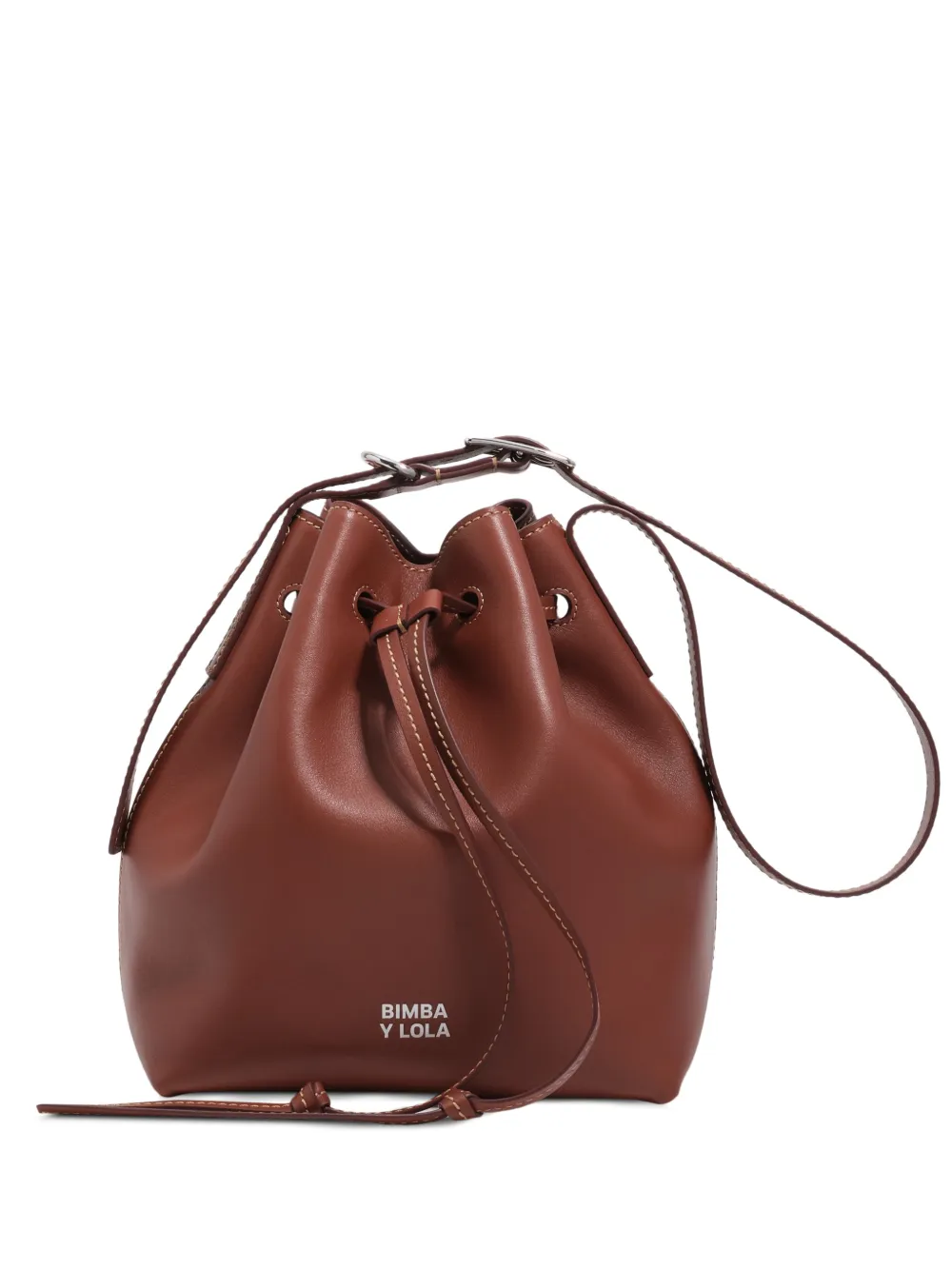 Bimba y Lola Borsa a secchiello grande con coulisse - Marrone