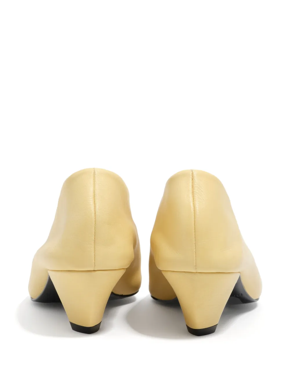 Bimba Y Lola Pointed-toe Block-heel Pumps - Yellow 