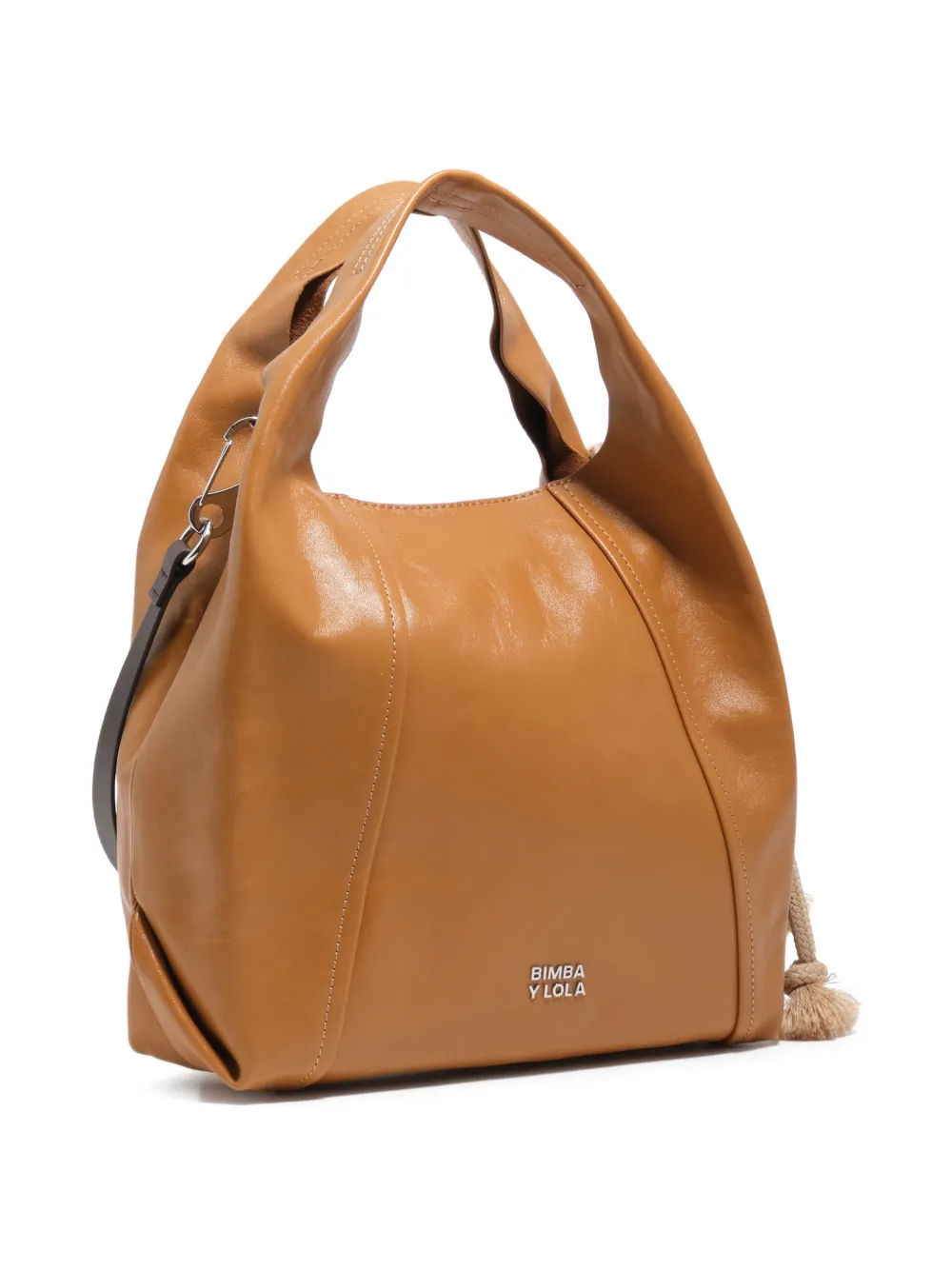 Bimba y Lola Borsa tote media con logo - Marrone