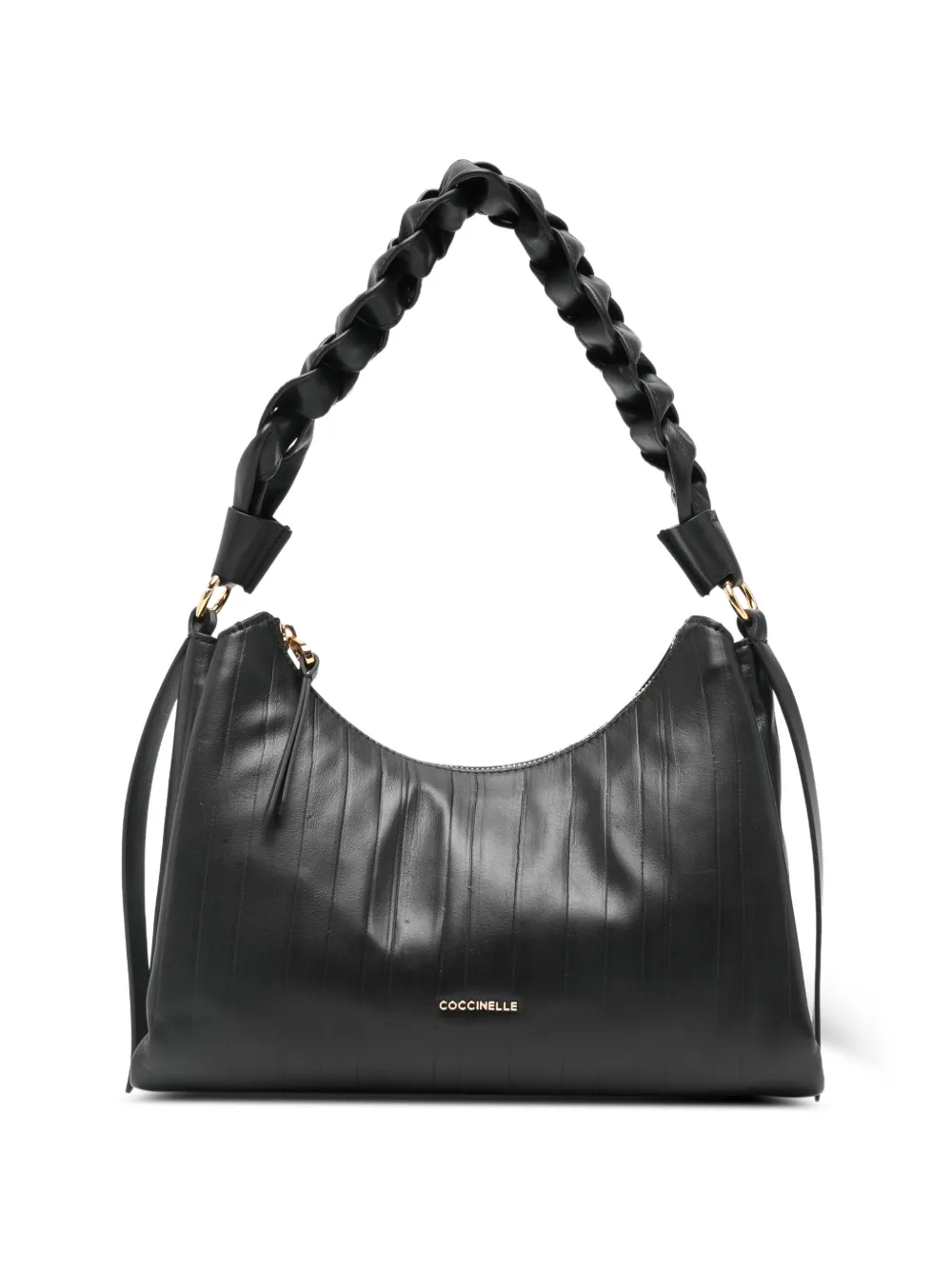 Coccinelle braided-handle shoulder bag - Nero