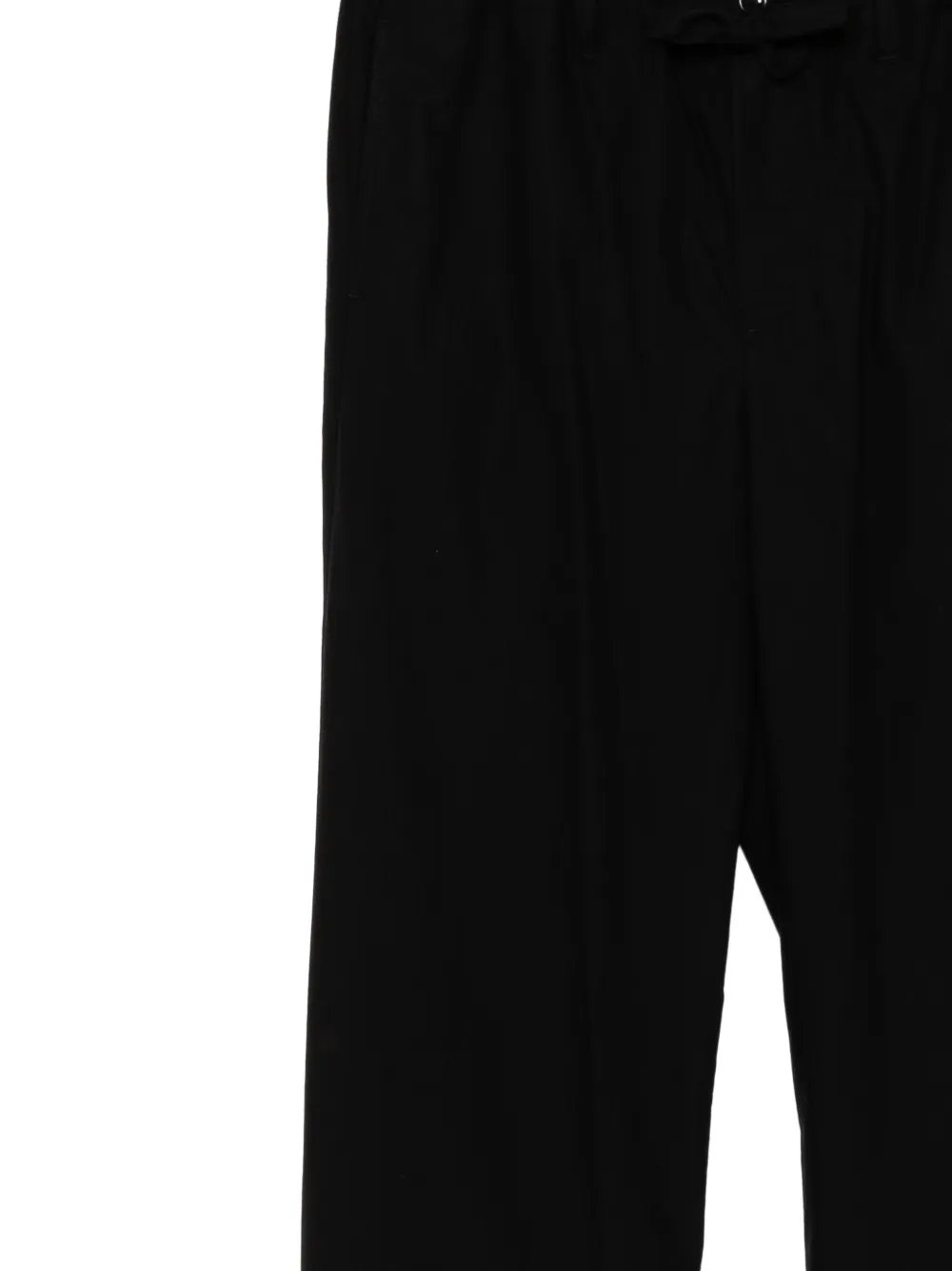 sacai Broek met trekkoord en wijde pijpen Zwart
