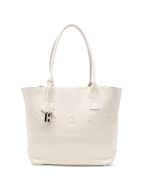 Hogan Address embossed pendant tote bag