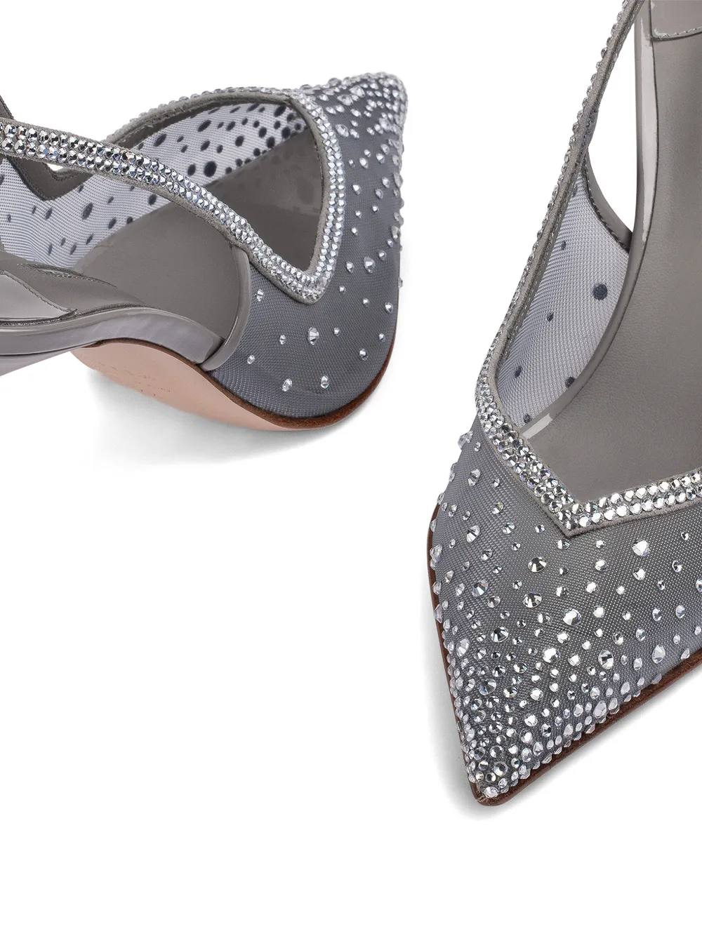 Le Silla Nicole slingback pumps 80mm Grijs