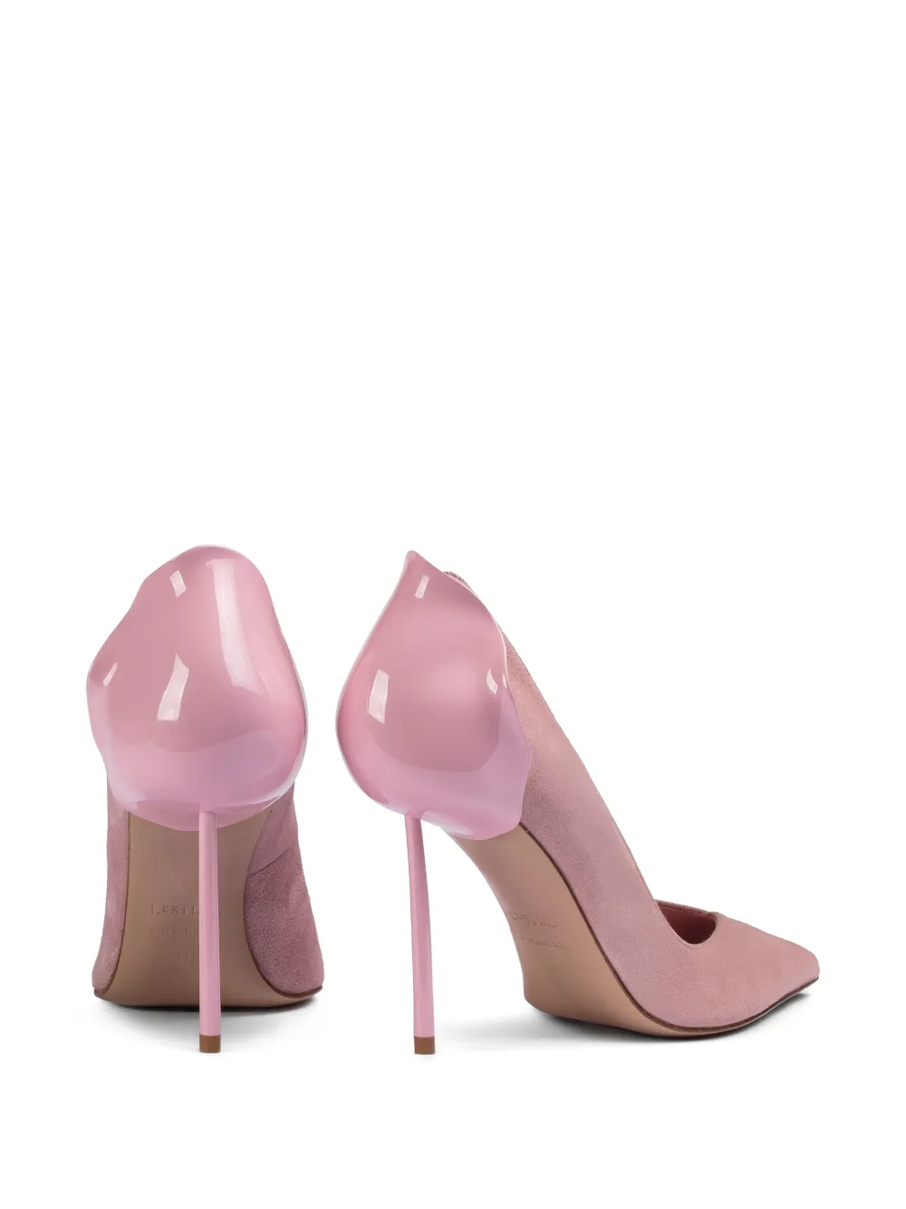 Le Silla Petalo suède pumps Roze