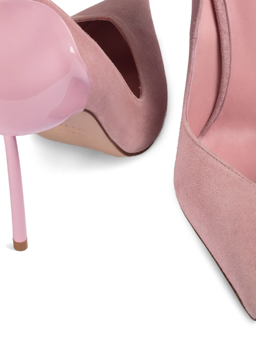 Le Silla Petalo suède pumps Roze