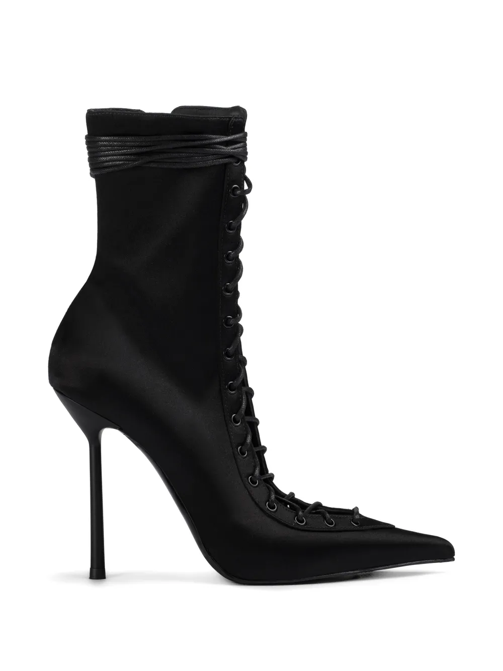 Le Silla Colette enkellaarzen met veters Zwart