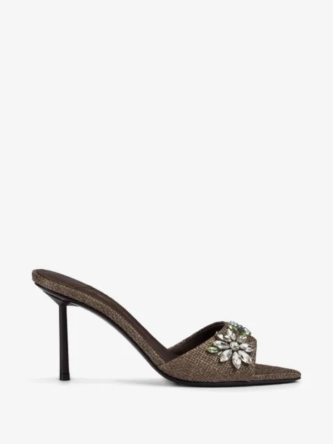 Le Silla Prairie floral-motif mules