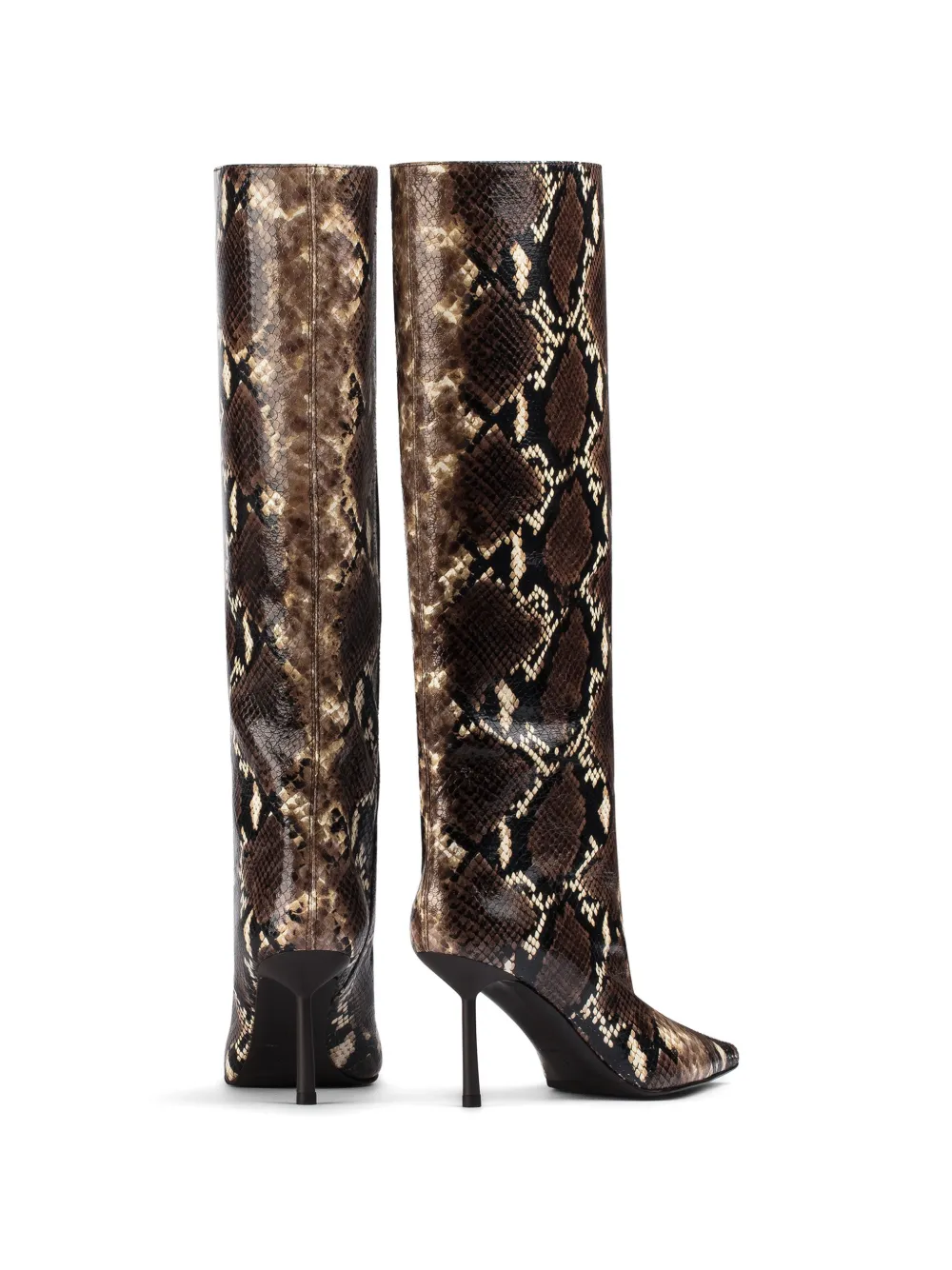 Le Silla Bella laarzen met pythonprint Bruin