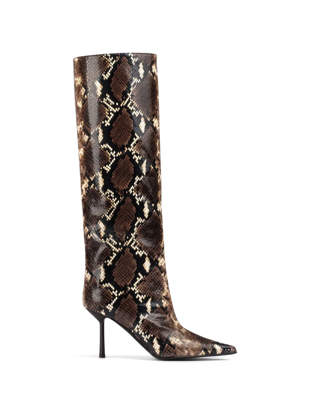 Le Silla Bella laarzen met pythonprint Bruin