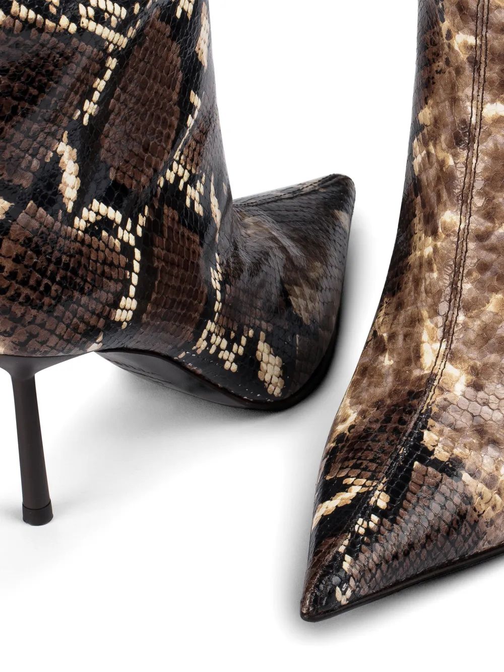 Le Silla Bella laarzen met pythonprint Bruin