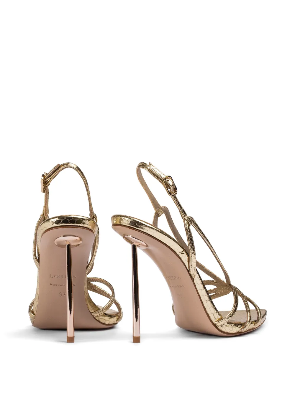 Le Silla Eugenie sandalen met bandjes Goud