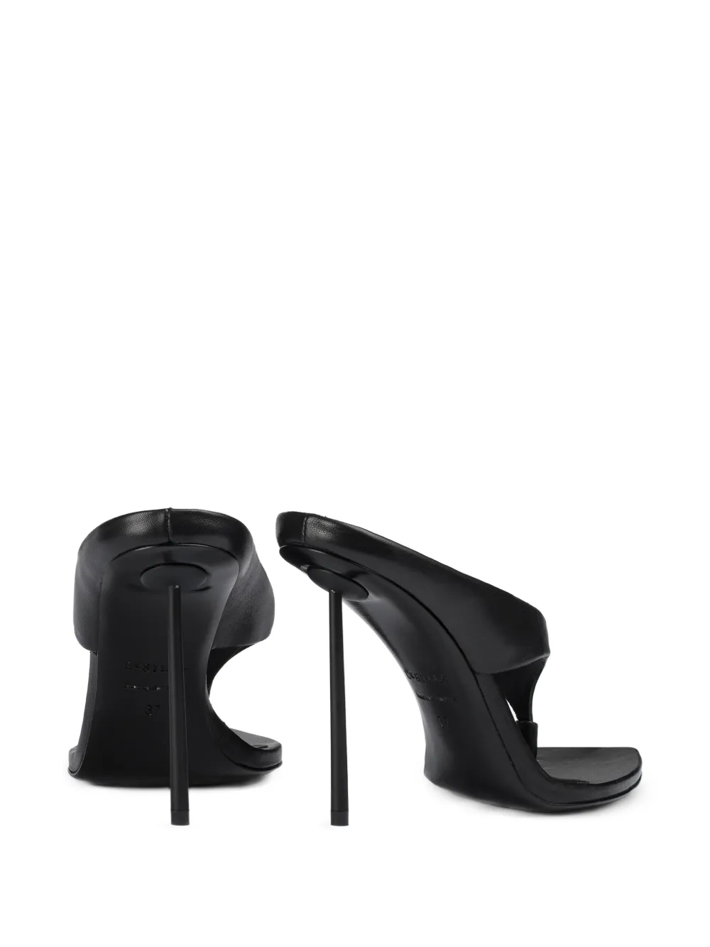 Le Silla Sandalen met open neus Zwart