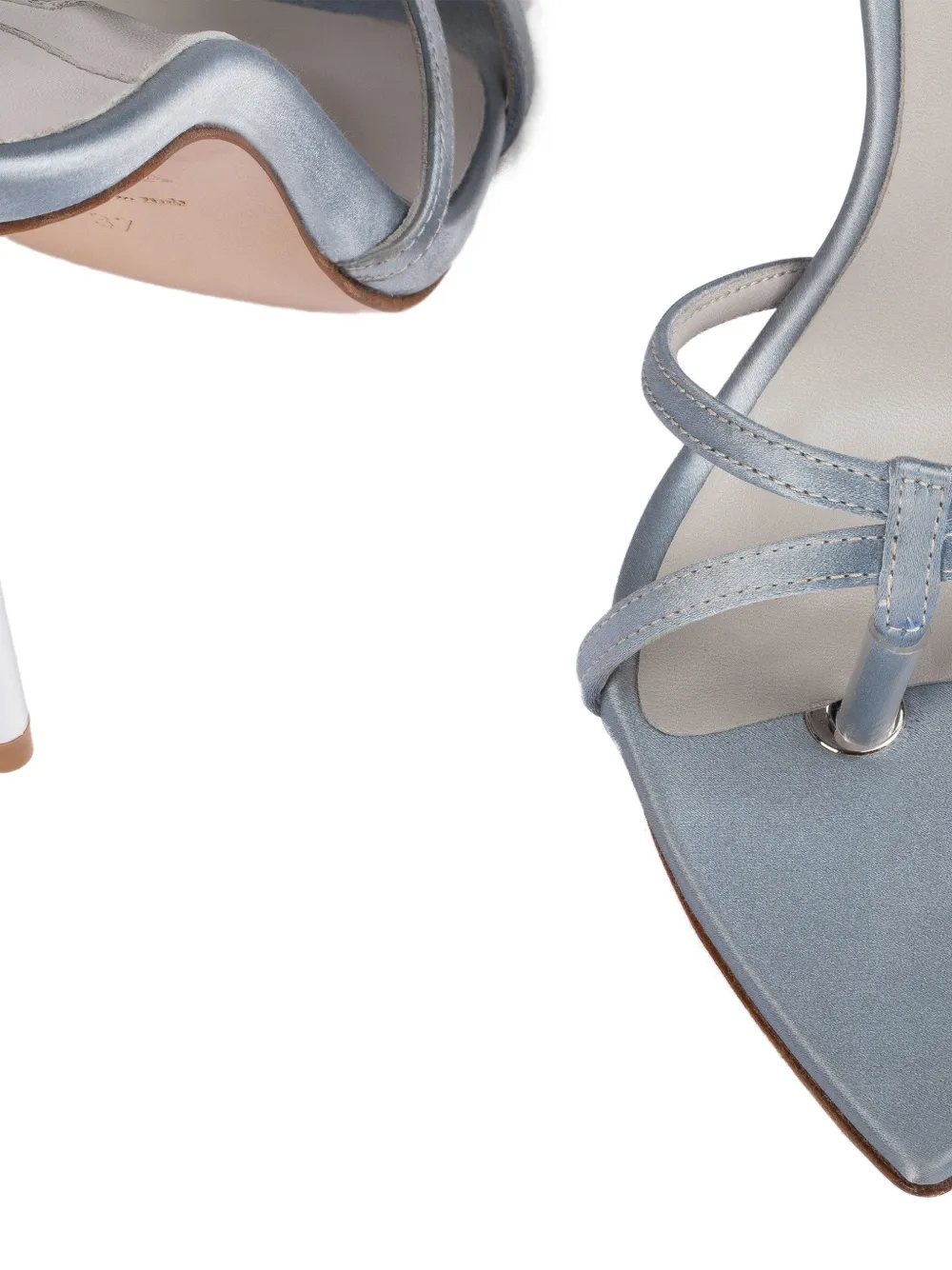 Le Silla Giselle sandalen met puntige neus en bandjes Grijs