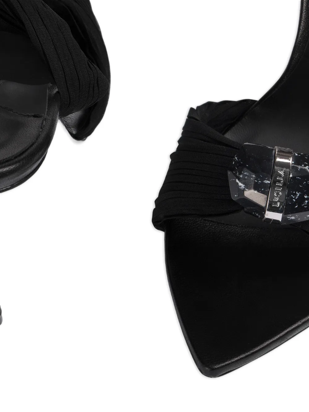 Le Silla Numa embellished-upper sandals Zwart