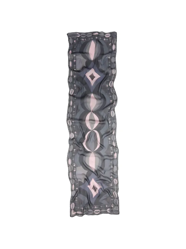 Pucci Collane-print Silk Scarf in Black