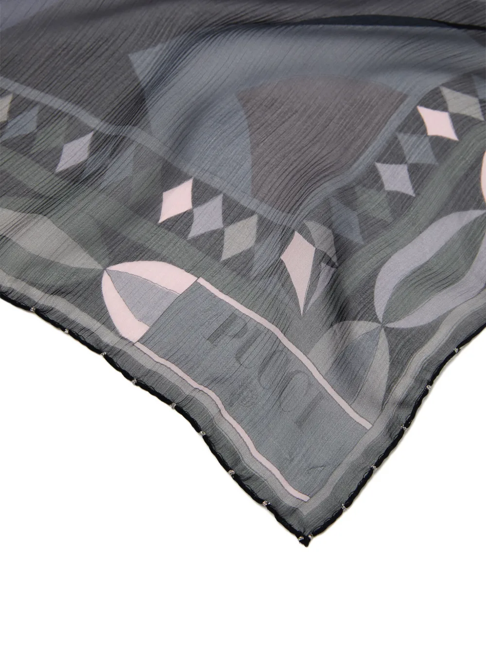  Pucci Collane-print Silk Scarf - Black 