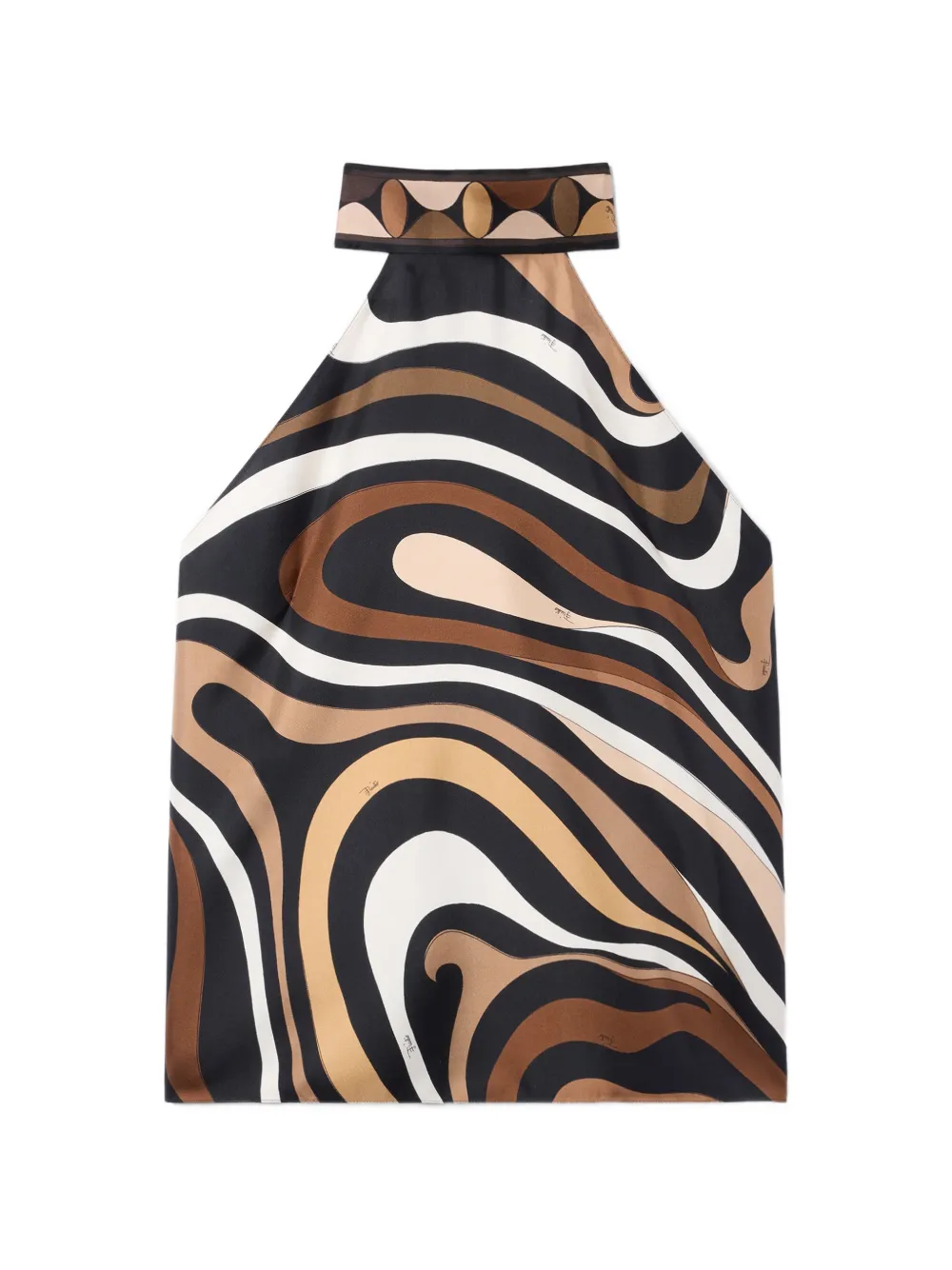 PUCCI Marmo-print top - Nero