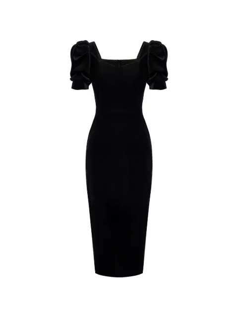 POST MERIDIEM puff-sleeve midi dress