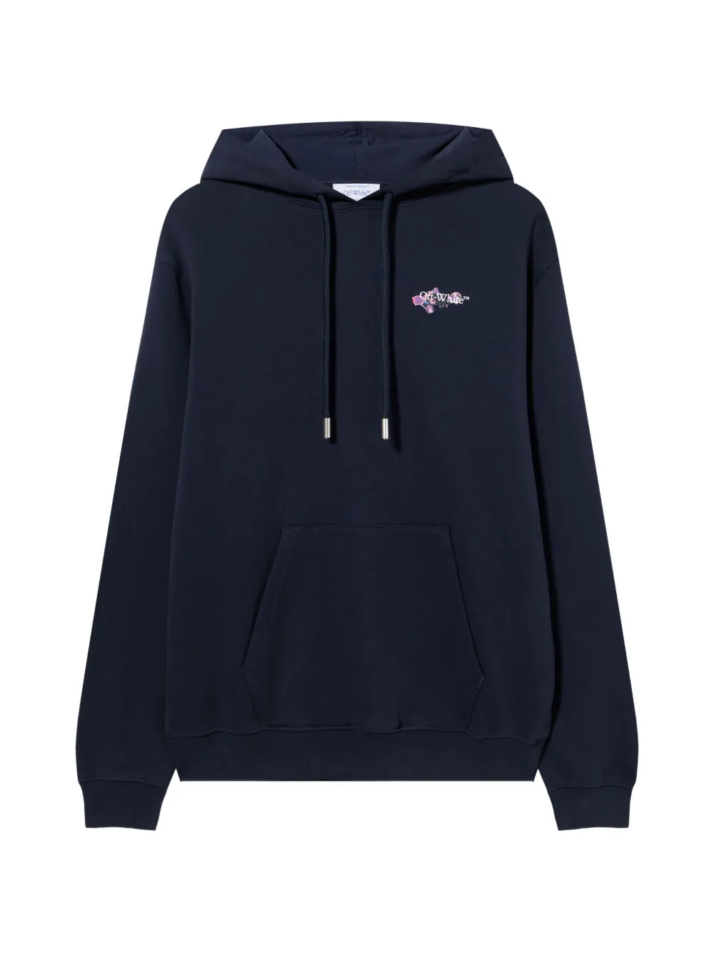 Off-White arrow hooded hoodie - Blu